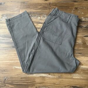 St. John's Bay Grey Cargo Style Front Pockets Women's Plus Pants Slacks Trousers